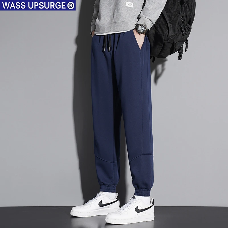 WASS UPSURGE纯色立体运动中青年卫裤休闲宽松长裤舒适男款休闲