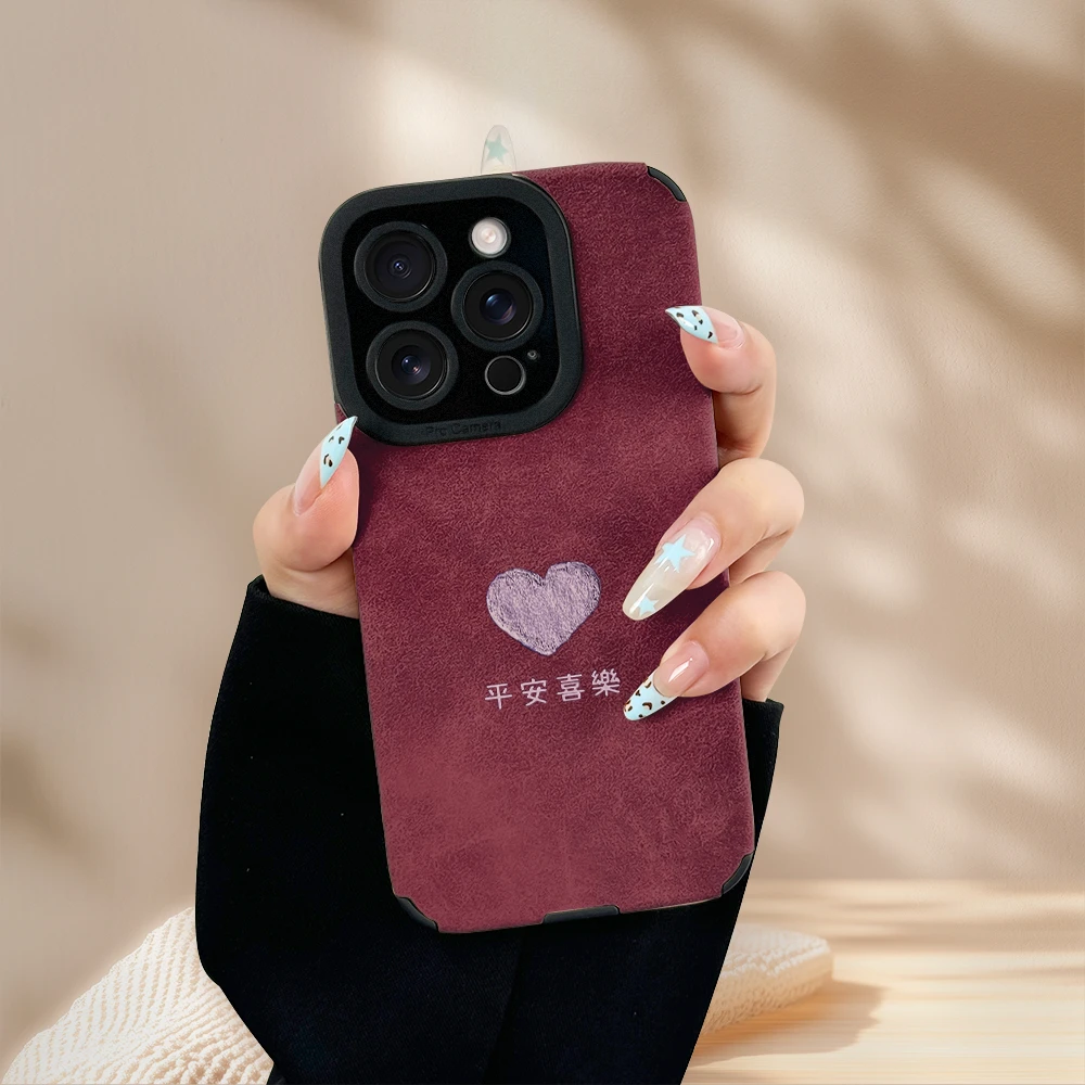 适用于苹果16华为小米VIVO高颜值简约CT瞳眼羊巴皮手机壳VA0015