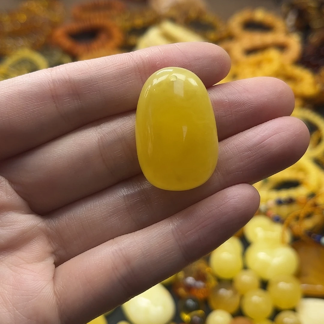 琥珀未镶嵌吊坠(不含链)蜜蜡挂坠