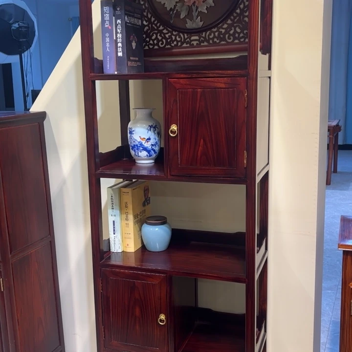 成套家具黑酸枝木类180博古书柜