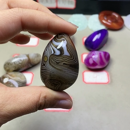 玛瑙/玉髓吊坠(不含链)未镶嵌用****7