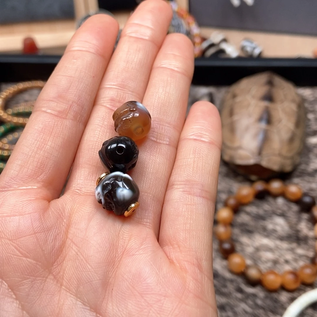 玛瑙/玉髓恶僧配珠未镶嵌恶僧配珠12