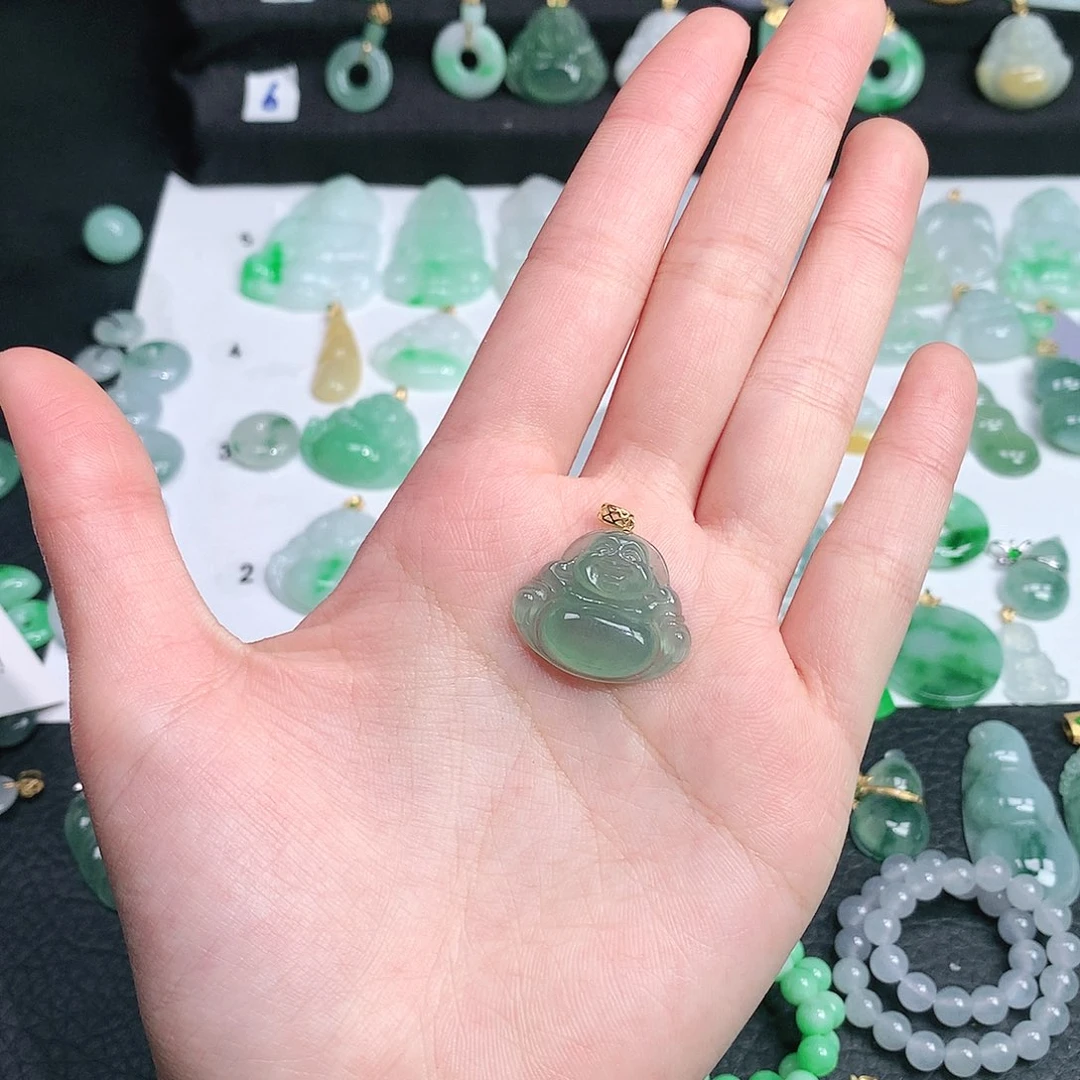 翡翠吊坠(不含链)未镶嵌金**宝翡翠