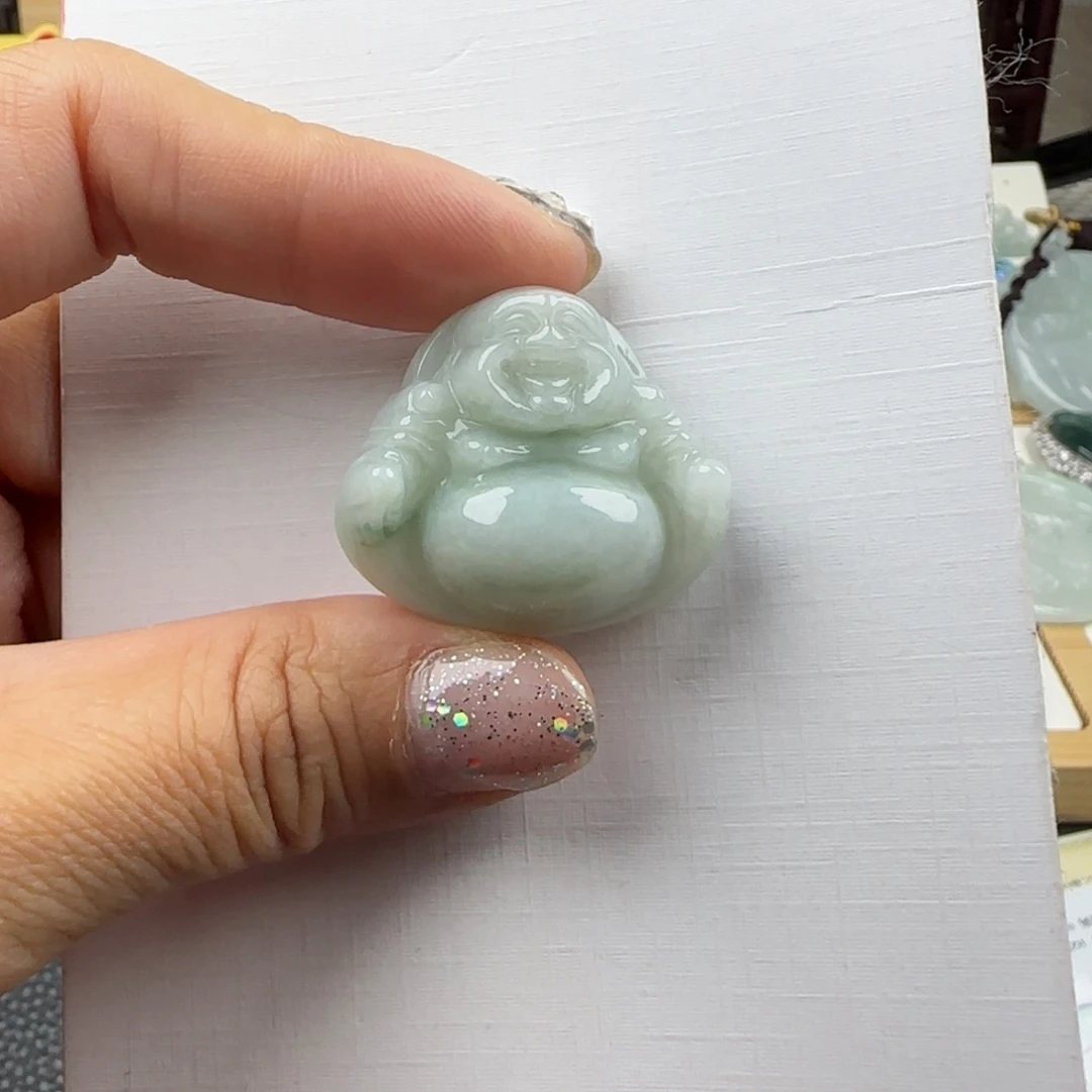 橙***橙翡翠未镶嵌颈饰佛公