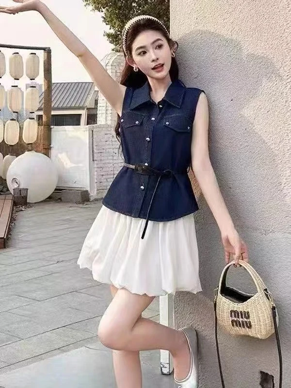 2561#时尚套装女装灰色显瘦INS风休闲风新款韩版套装