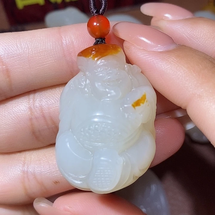 吊***当未镶嵌和田玉车挂