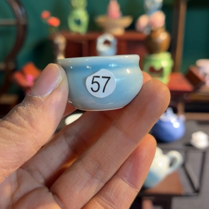 摆件微陶老王迷你花瓶