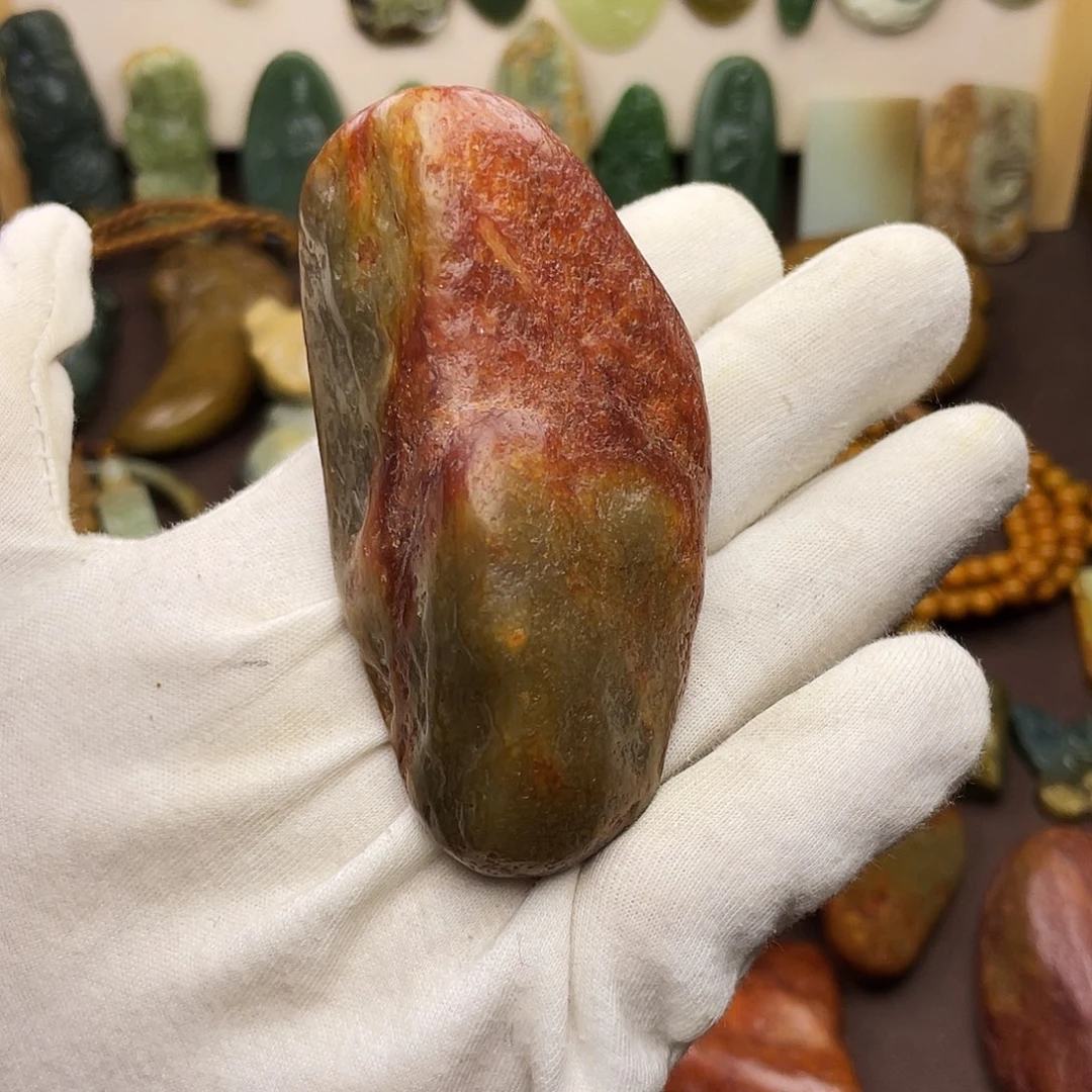 岫岩河磨玉（透闪石质玉）未镶嵌颈饰