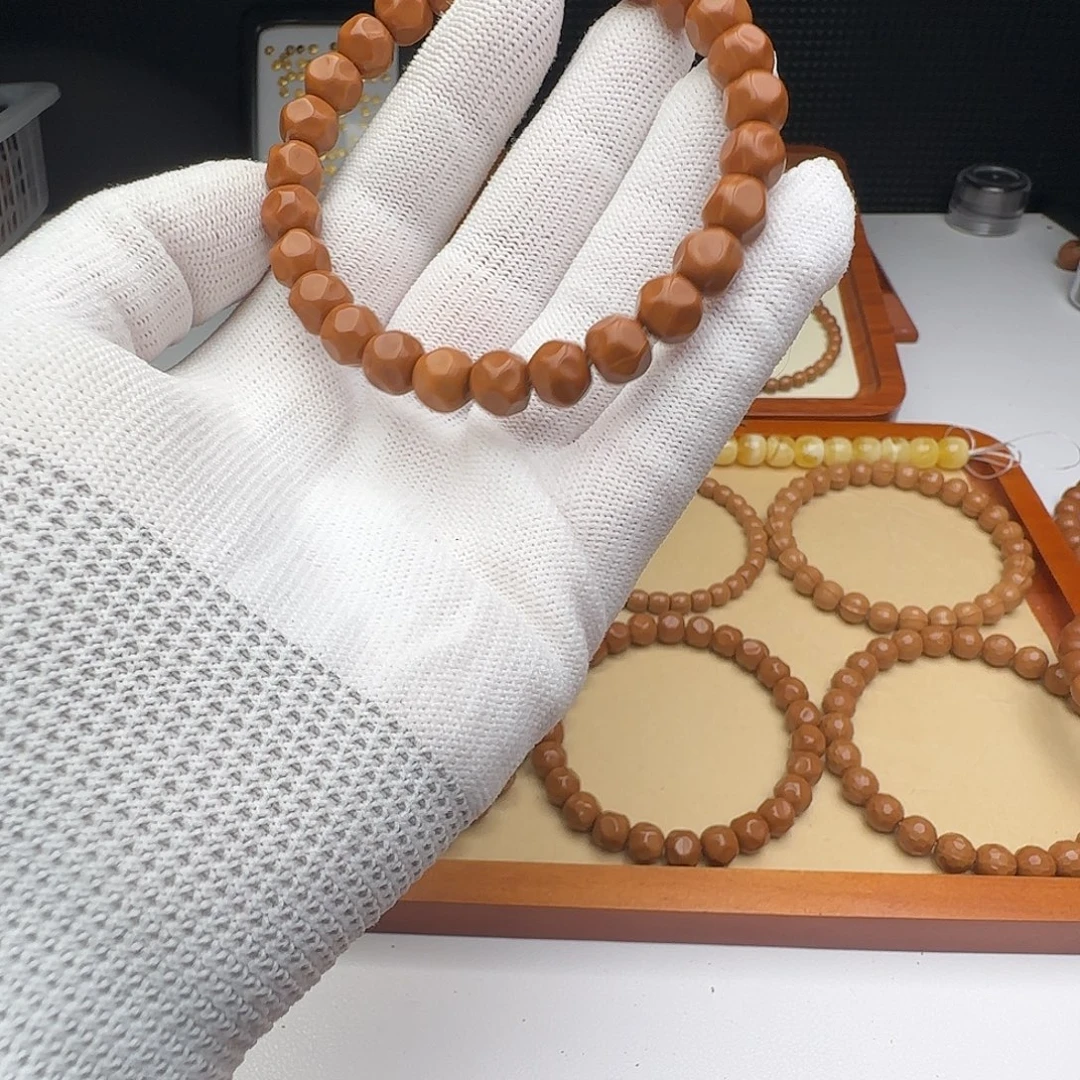 猴头核桃手串奶酪微微油点