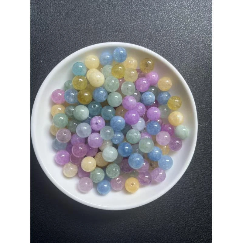 散珠彩虹碧玺老型珠162--卡9*10MM --10颗(赠弹力绳)