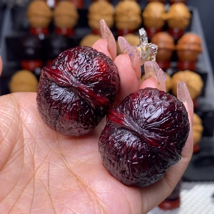 文玩核桃把件地闷蛇皮球40号38尺