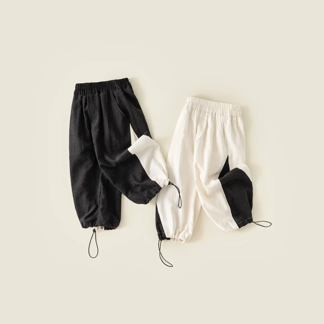 ZY-2025春季新款 韩版儿童 中性款 拼接休闲裤-25870