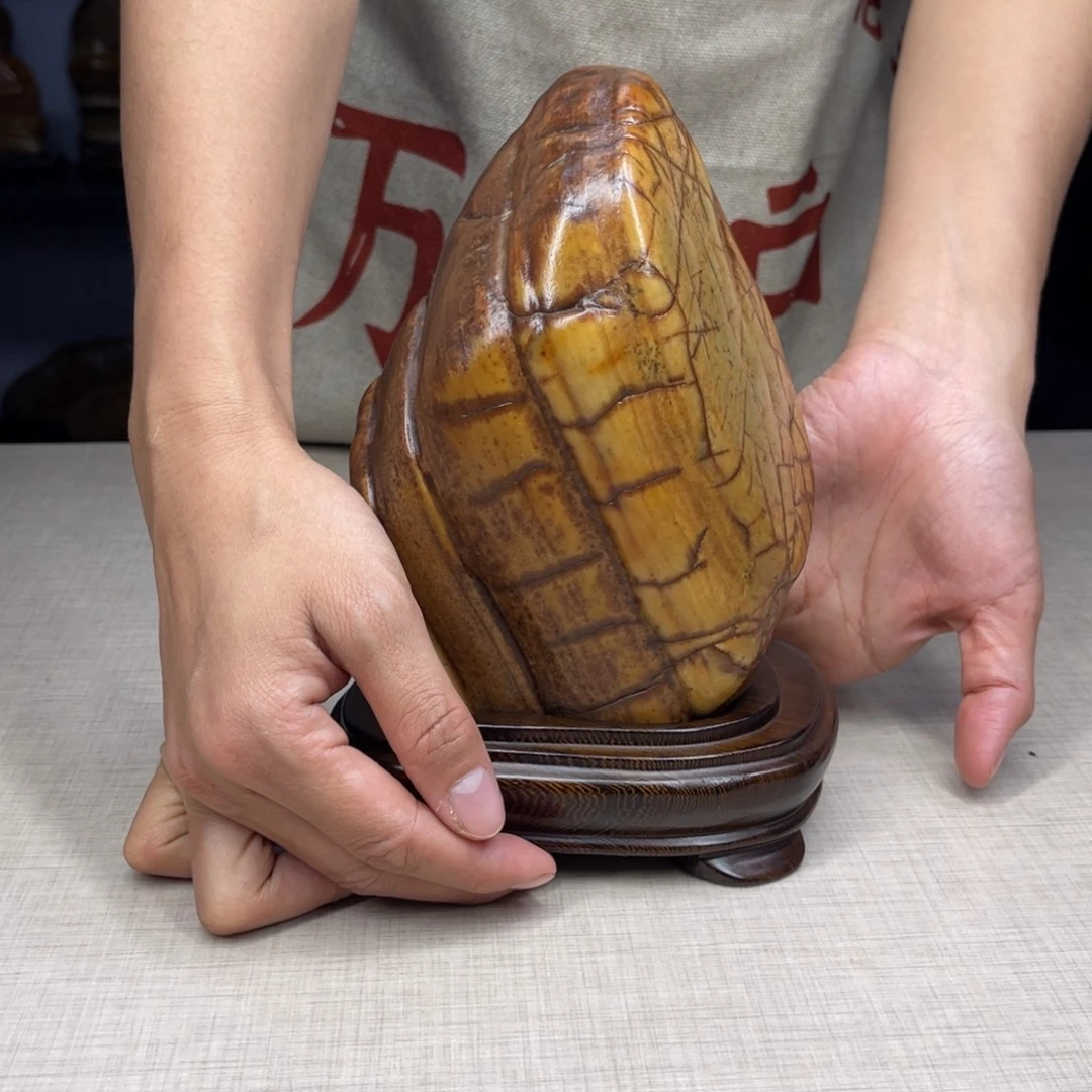 石材广西大化彩玉石配底座