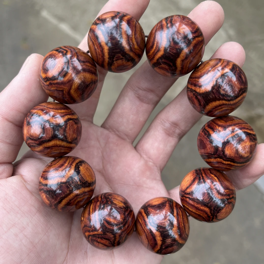 海南黄花梨2.6X纹鬼脸手串