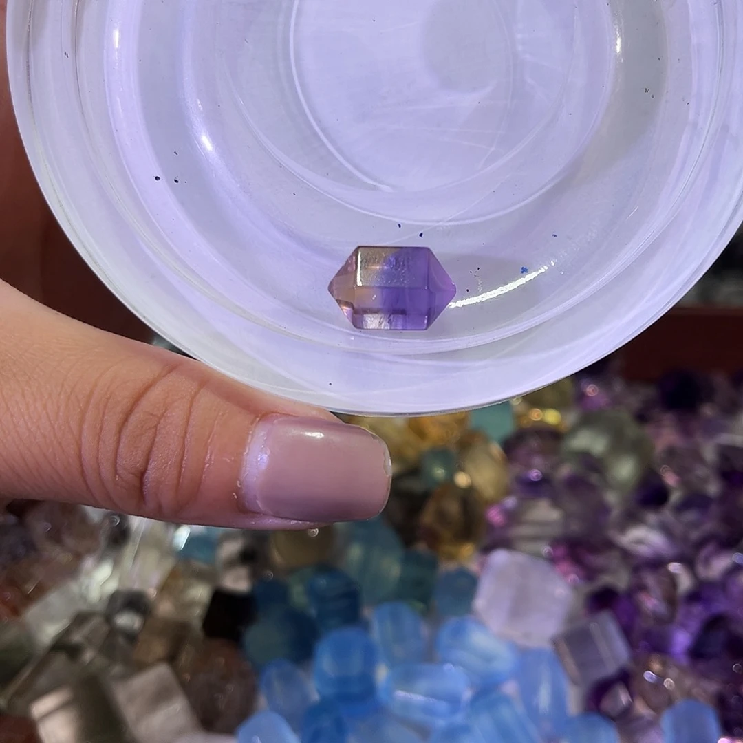 水晶珠宝半成品未镶嵌L*n20打孔