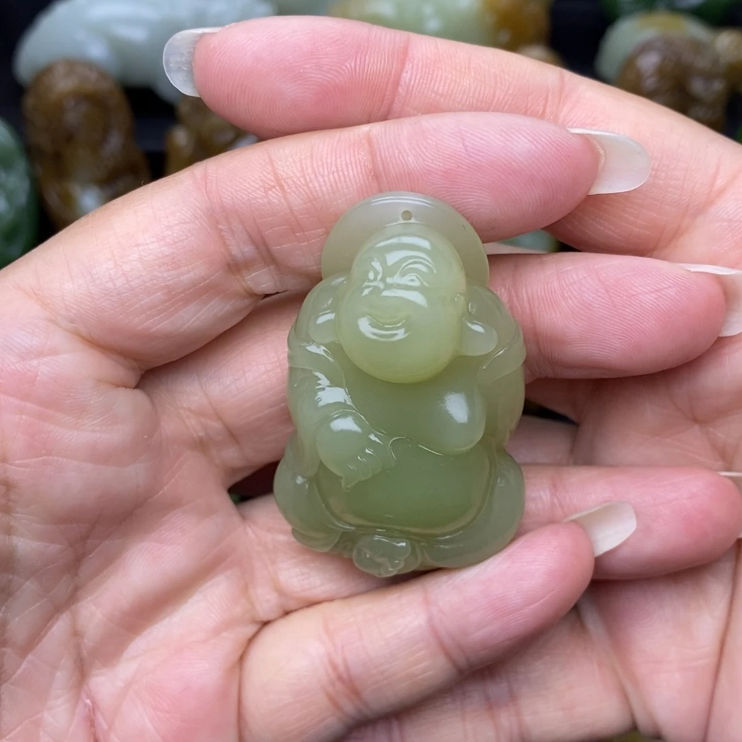 和田玉未镶嵌挂件