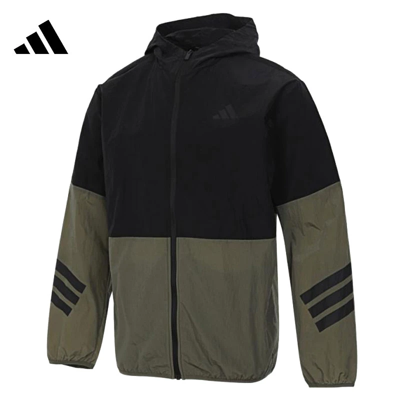 adidas阿迪达斯男子M FI WV WB梭织连帽运动外套JD4943