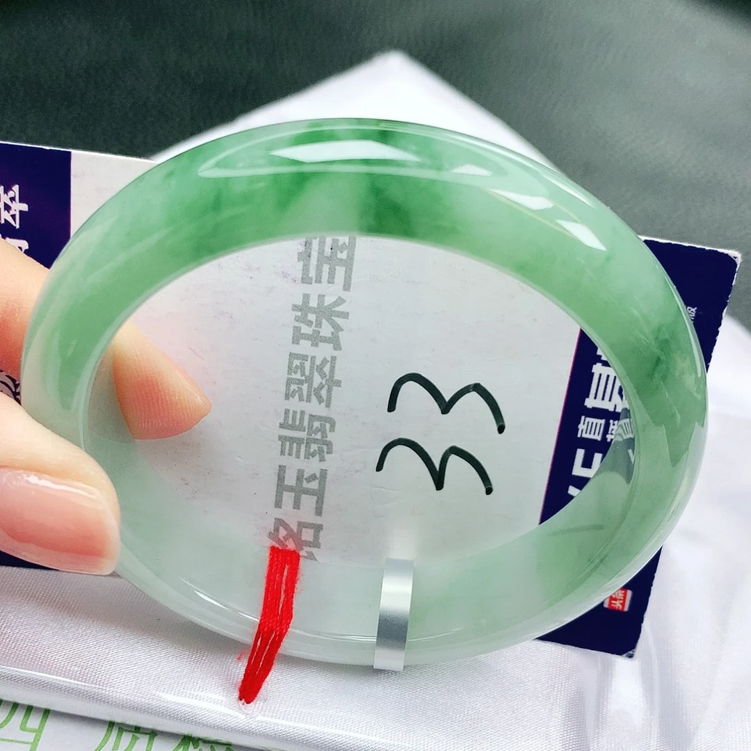 翡翠未镶嵌手镯缅甸天然a货翡翠手镯