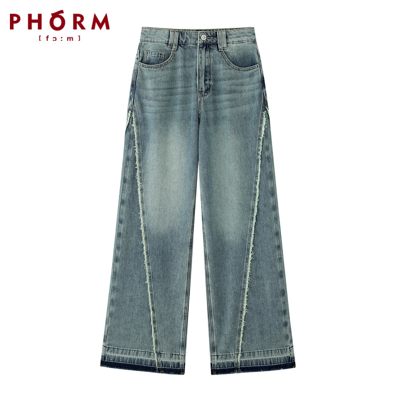 【商场同款】PHORM新款牛仔裤时尚休闲百搭设计感N08838436