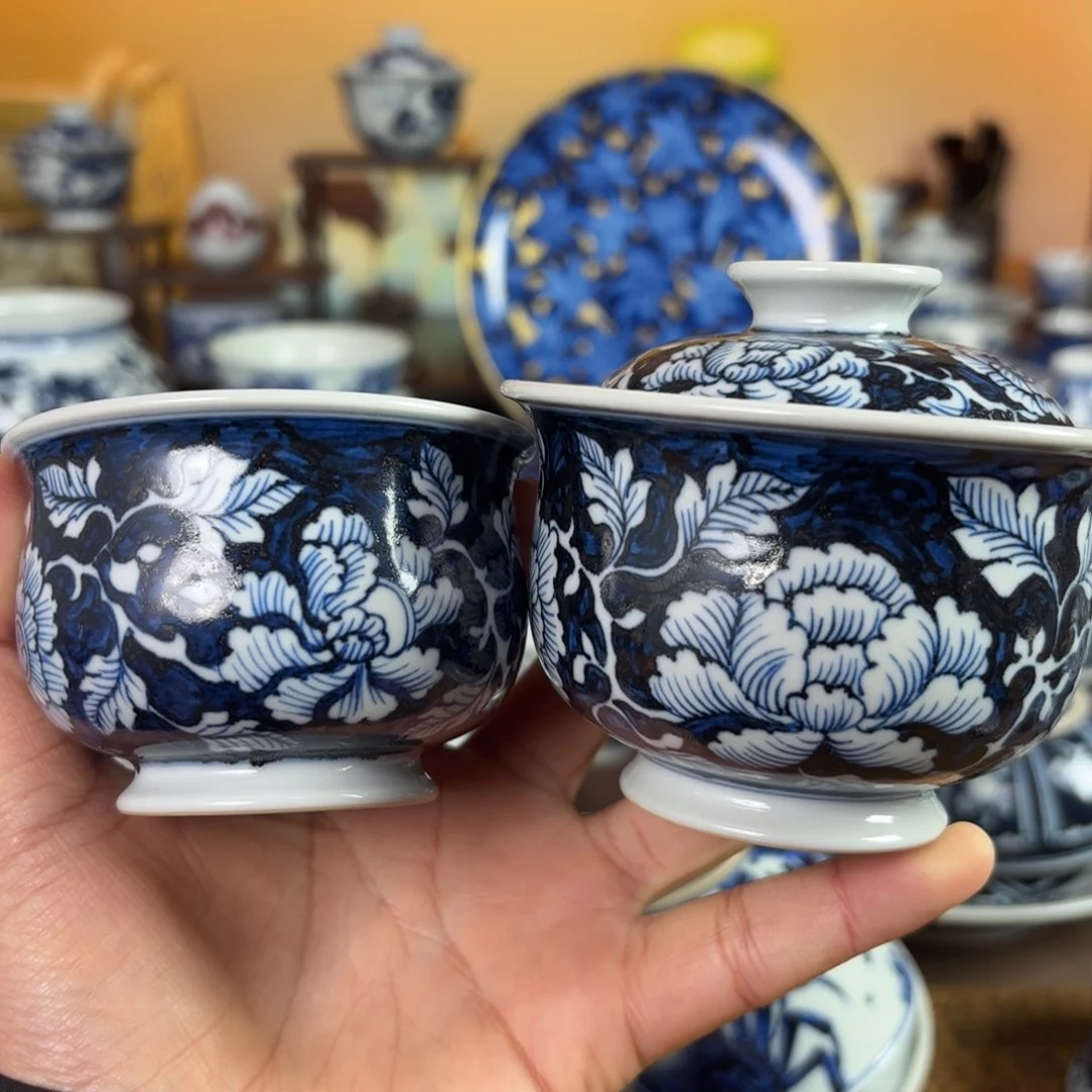 景德镇手工手绘茶具微瑕