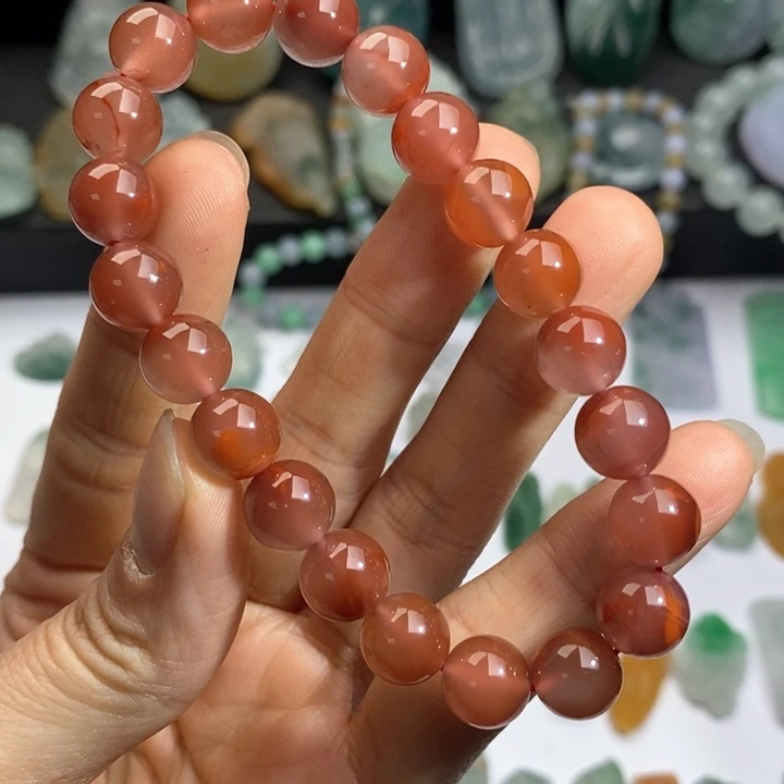 南红玛瑙手链合金南红