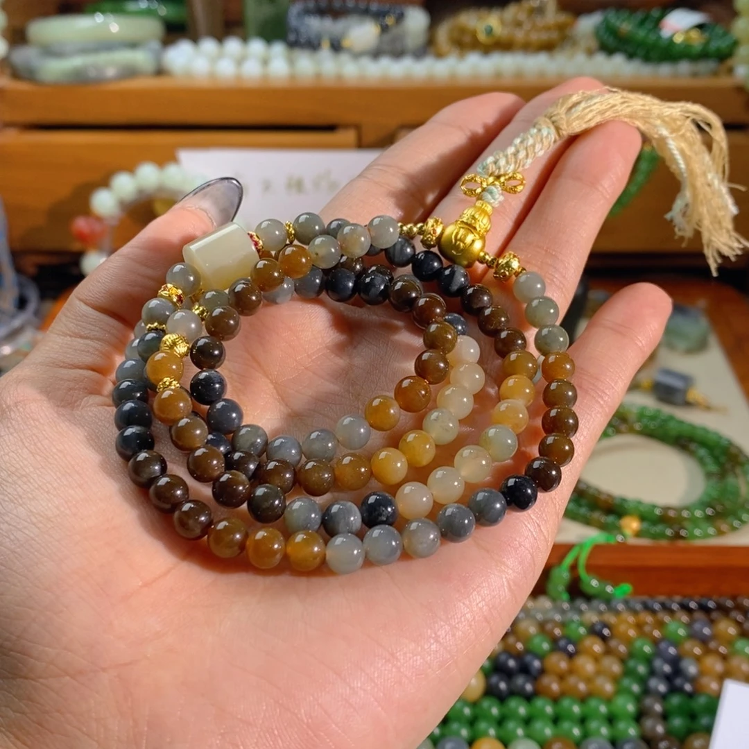 和田玉未镶嵌手链