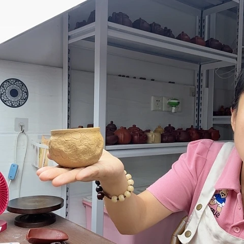 段泥茶案欣怡手制全手工供春主人杯