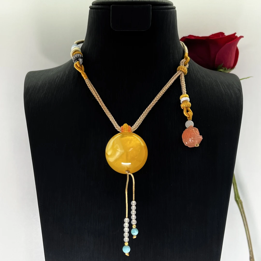 壹屿珠宝 50 收藏级蜜蜡橙黄颈饰