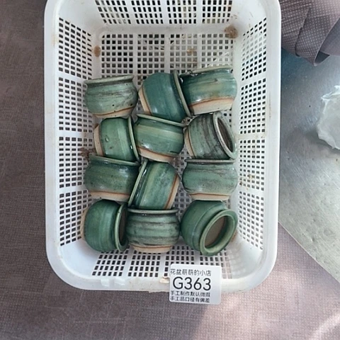 紫砂花盆363微瑕品口径3到4左右