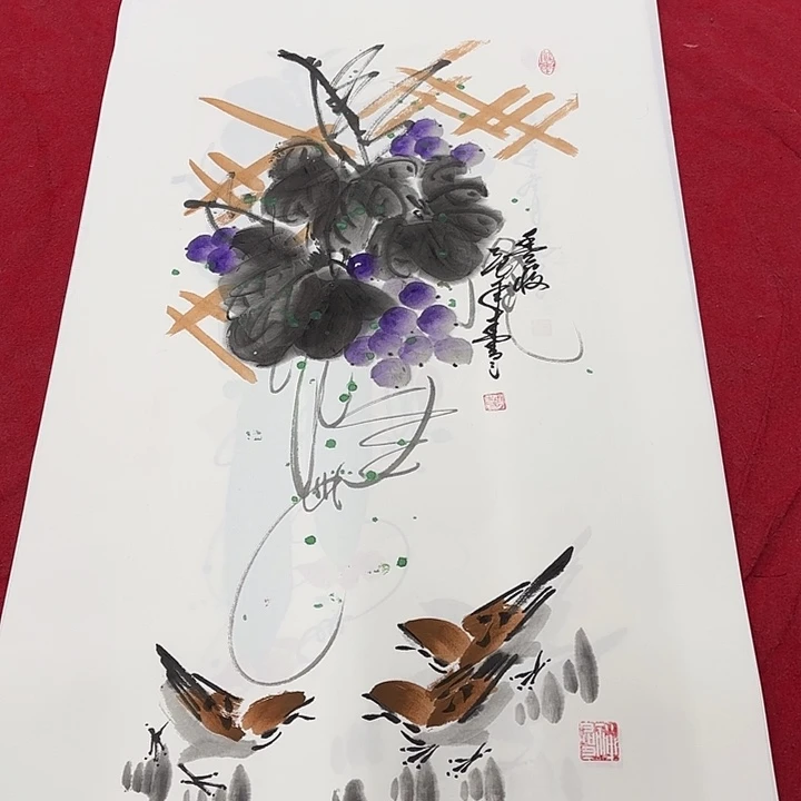 国画花鸟等多种鸟类的栖息地和栖息