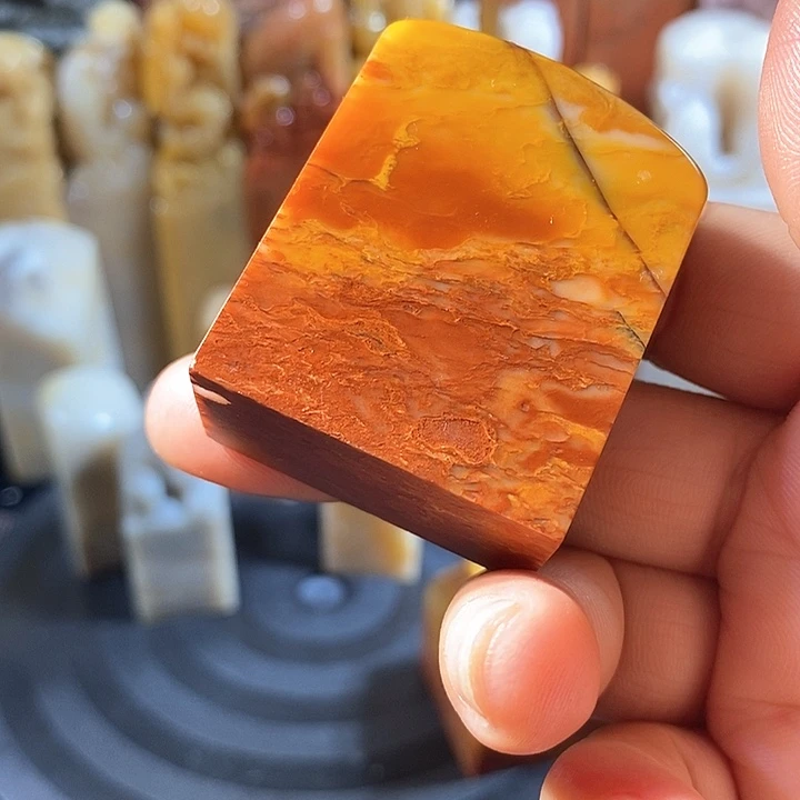 巴林石印石鹤**月巴林石雕刻艺术品