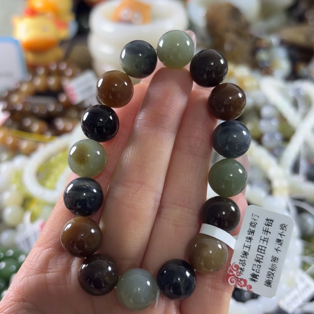 和田玉未镶嵌手串45