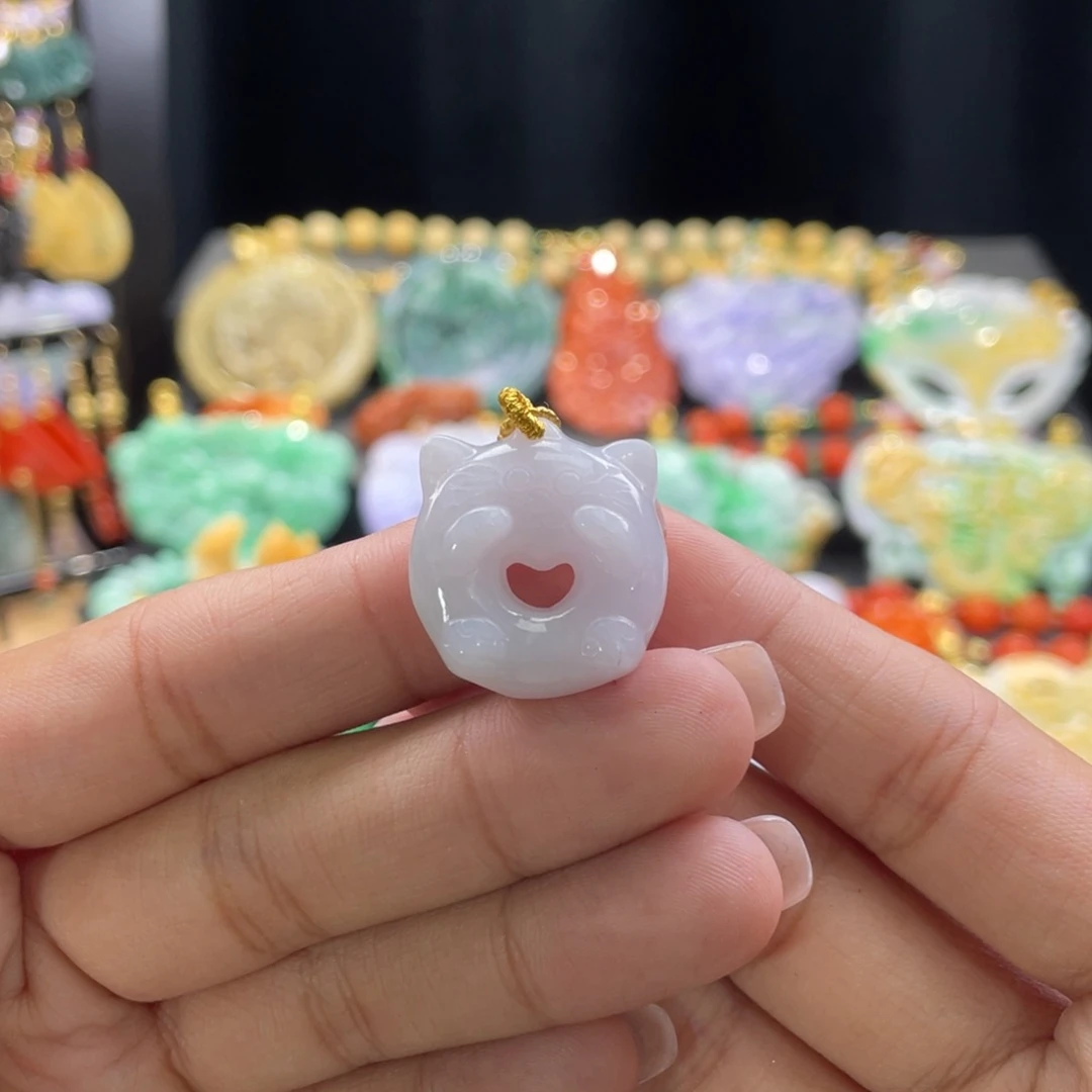 翡翠颈饰未镶嵌代编织