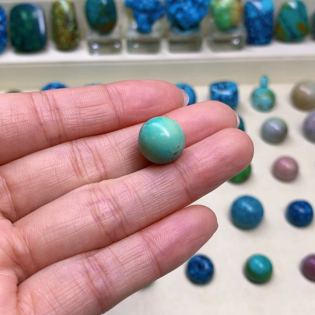 绿松石未镶嵌三彩随行