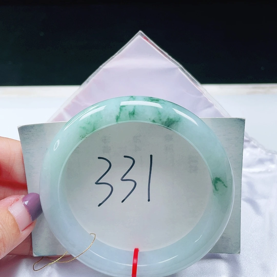 翡翠未镶嵌手镯缅甸翡翠59+