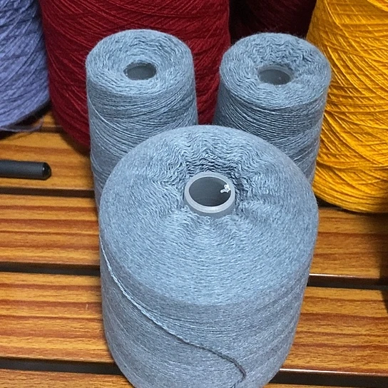 26/2支高货山羊绒0.85斤灰蓝色