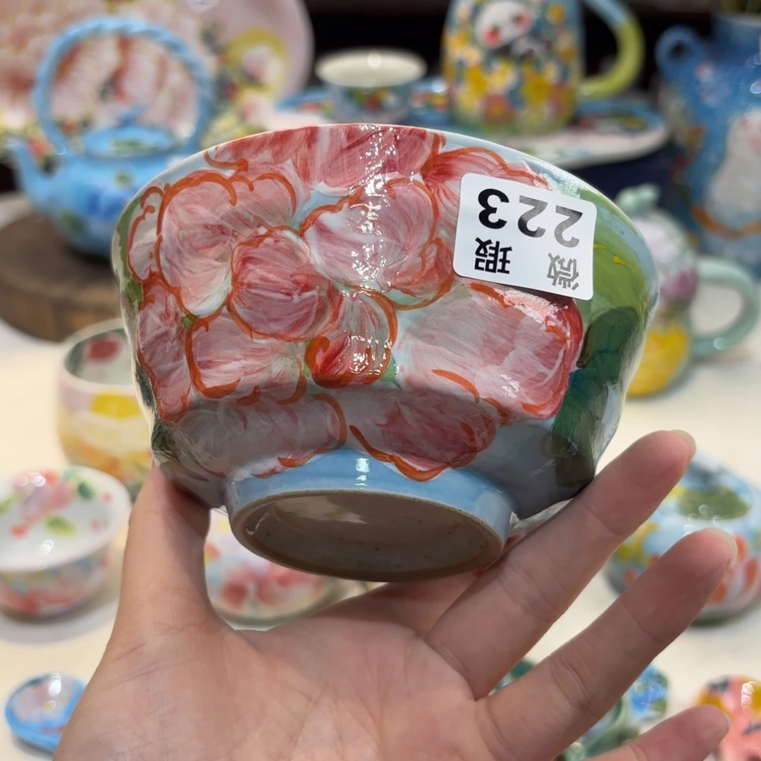 景德镇手绘高温釉下彩陶瓷茶具