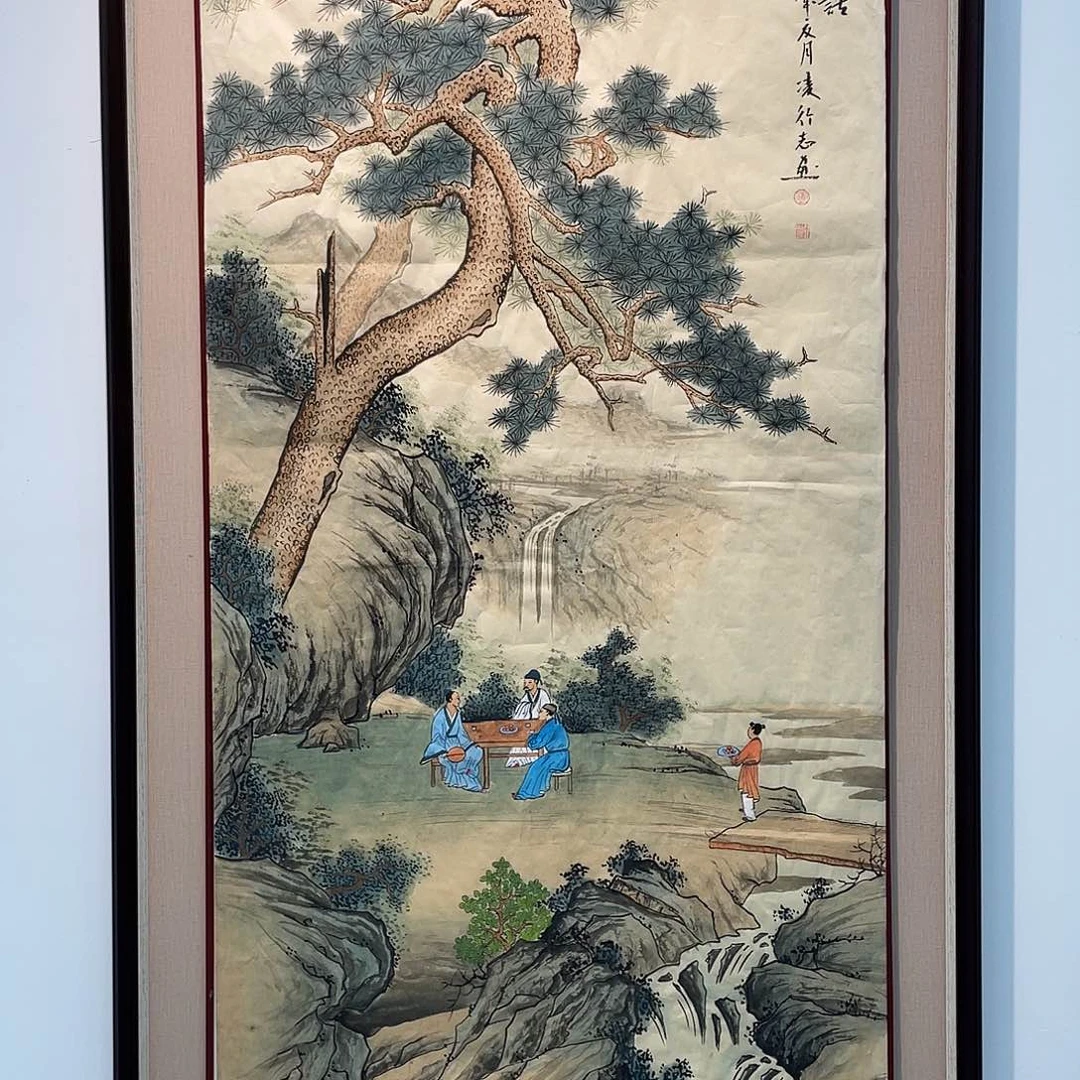 国画凌行志手绘作品