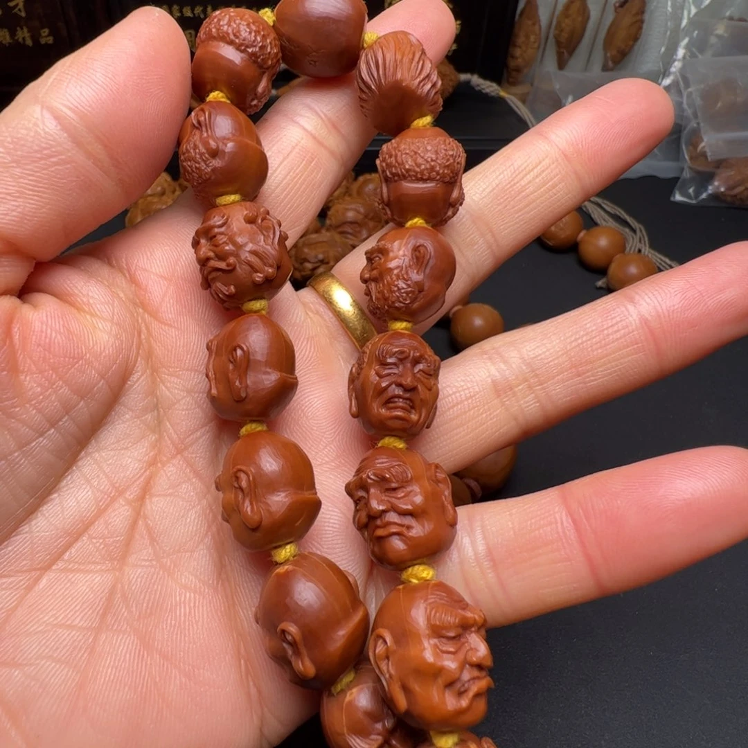 杰***械手串/手链橄榄核橄榄核雕刻的核雕作品