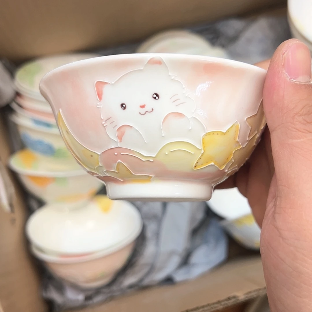 景德镇手绘陶瓷杯子