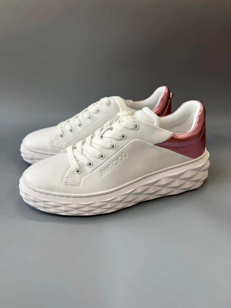 99新 JIMMY CHOO/吉米周 J15 时尚粉尾休闲鞋潮流百搭运动鞋