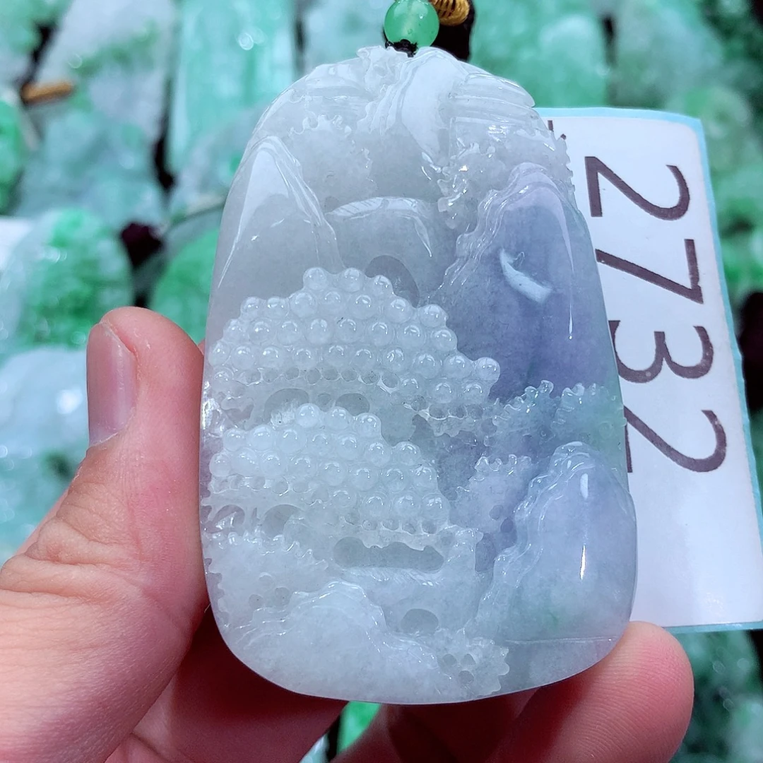 翡翠未镶嵌吊坠(不含链)