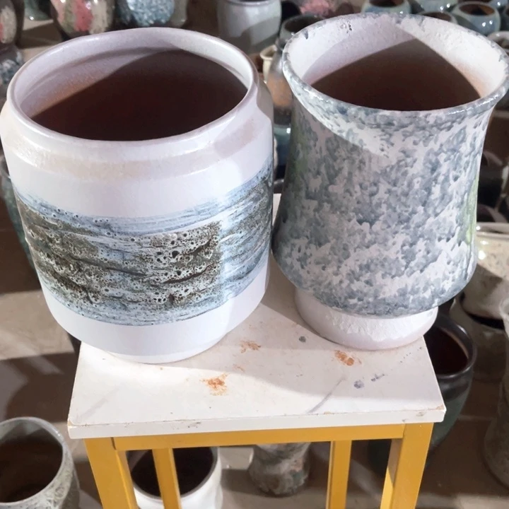 花盆紫砂口径16高度24两只正品