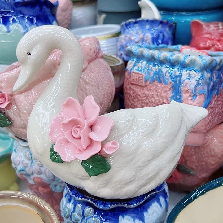 有孔，满10元发货多肉陶瓷花盆