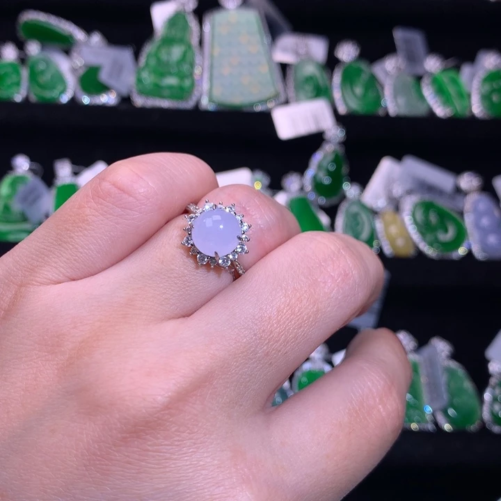 【闪购商品】银S925镶嵌戒指翡翠