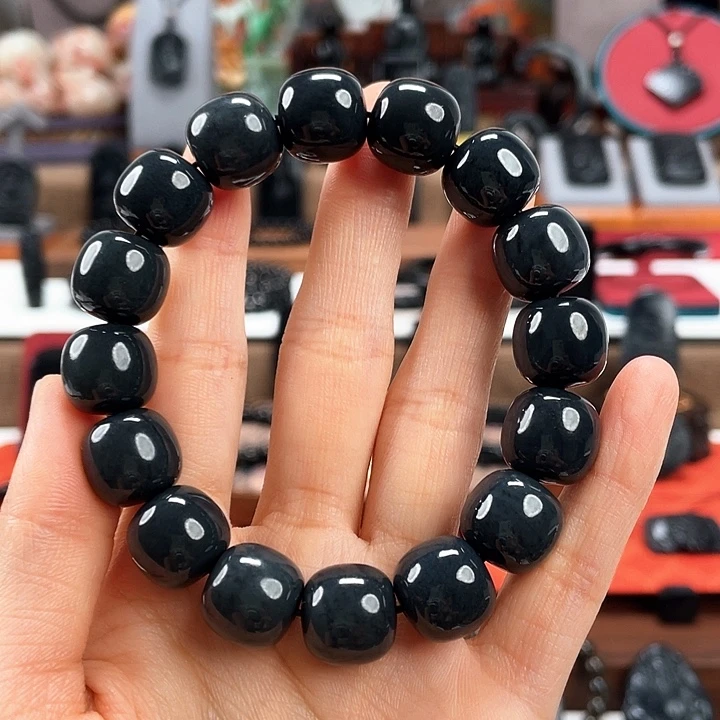 和田玉未镶嵌手串卡14精工，入门级