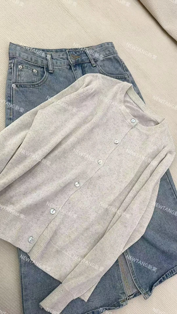 【极简开衫】187苎麻气质圆领简约开衫