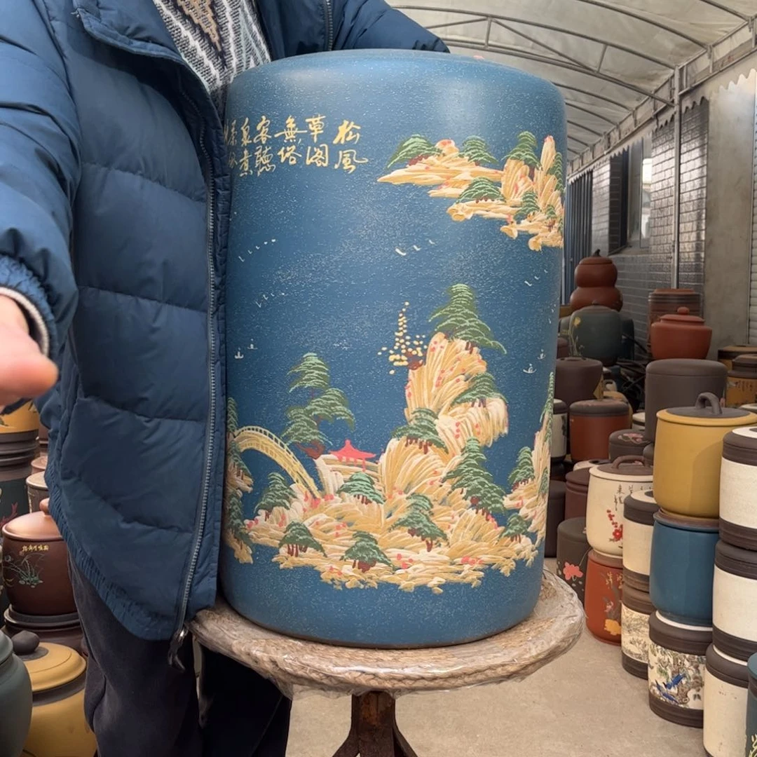 紫砂茶叶罐50 饼茶叶罐