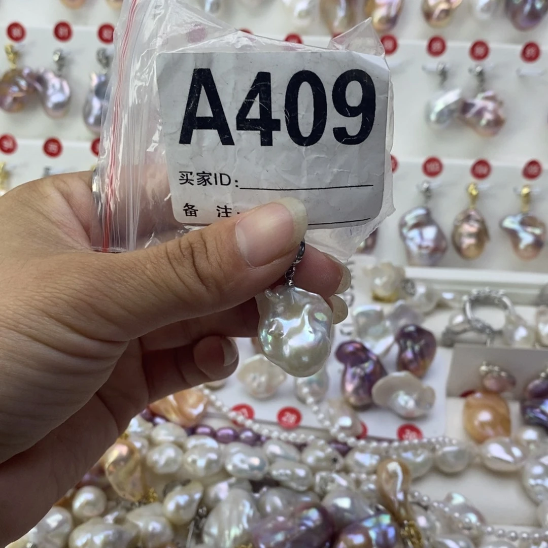 淡水珍珠银S925镶嵌颈饰
