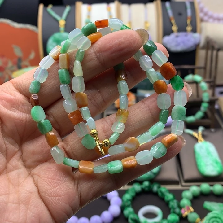 翡翠未镶嵌项链翡翠项链